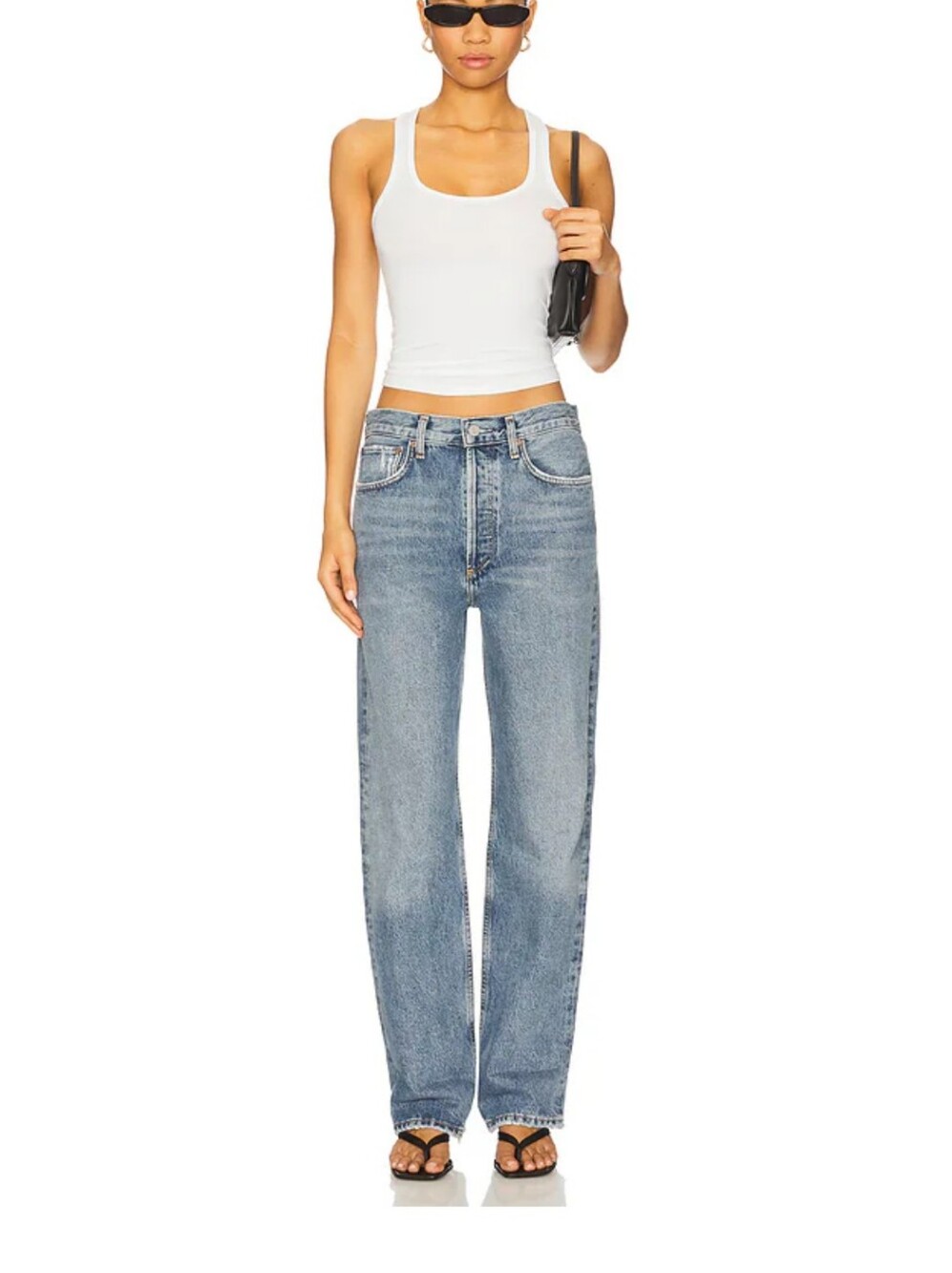 AGOLDE fran Low Rise Slung Easy Straight Jean (Bought At Jenni Kayne For 240$)